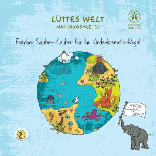 Lüttes Welt Naturkosmetik Produktbroschüre