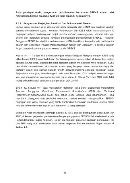 bahagian i aktiviti jabatan/agensi - Jabatan Audit Negara