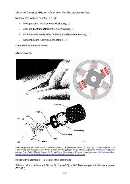 Sensors and Actuators - Fachbereich Physik der Universität ...