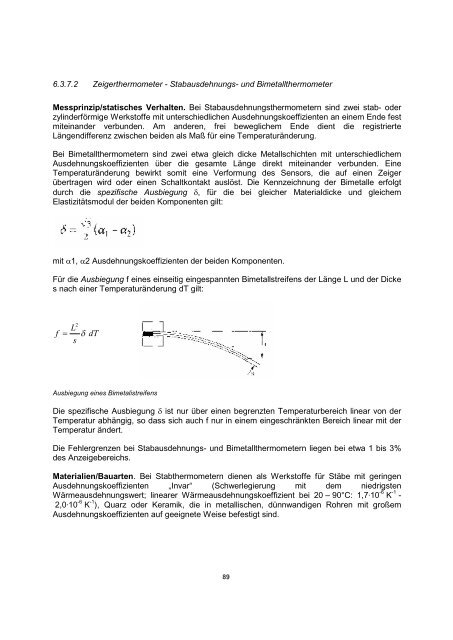 Sensors and Actuators - Fachbereich Physik der Universität ...