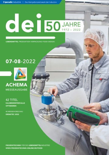 dei – Prozesstechnik für die Lebensmittelindustrie 08.2022