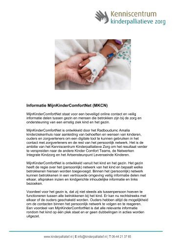 Informatie MijnKinderComfortNet