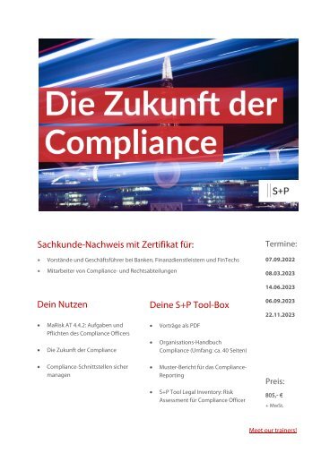 Die Zukunft der Compliance