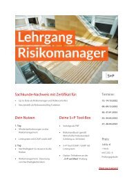 Lehrgang Risikomanager