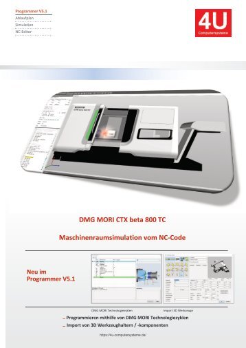 DMG MORI CTX beta 800 TC CAD CAM 