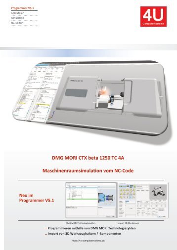 DMG MORI CTX beta 1250 TC 4A CAD CAM 