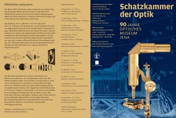 Schatzkammer der Optik 90JAHRE - Symposium 2012 - Optisches ...