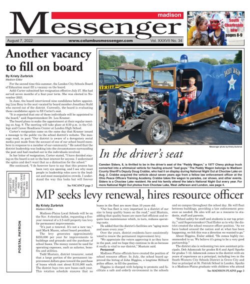 Madison Messenger - August 7th, 2022
