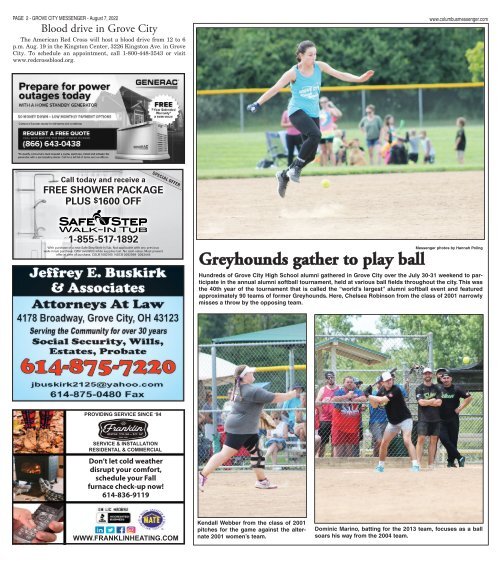 Grove City Messenger - August 7th, 2022