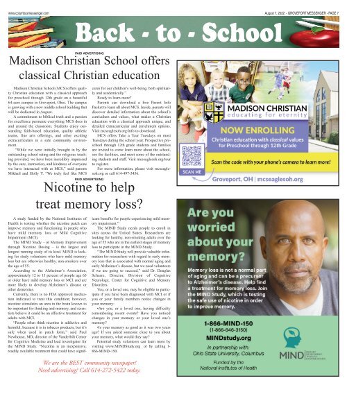 Groveport Messenger - August 7th, 2022