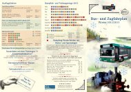 Bus- und Zugfahrplan - Borkumer Kleinbahn