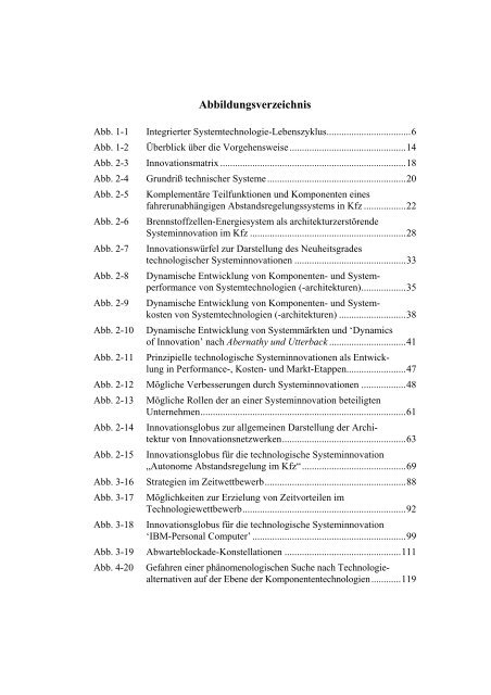 Initiierung technologischer Systeminnovationen - OPUS - Universität ...