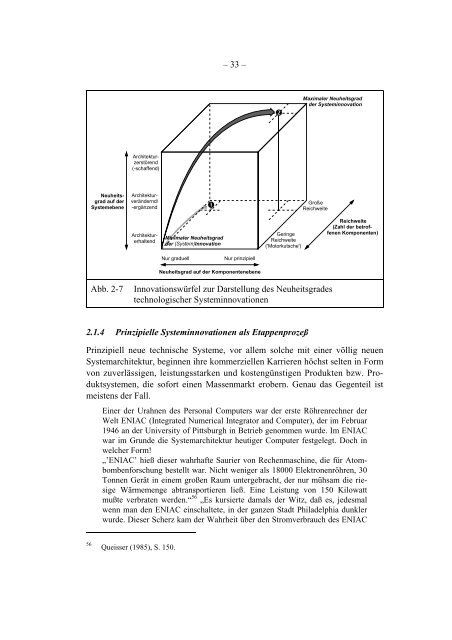 Initiierung technologischer Systeminnovationen - OPUS - Universität ...