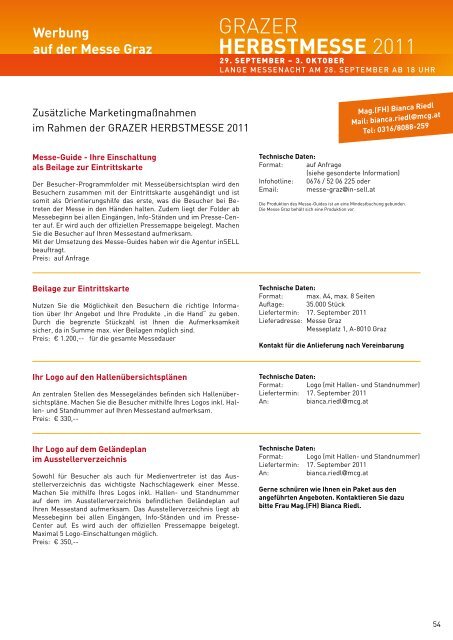 SERVICEMAPPE - Grazer Herbstmesse