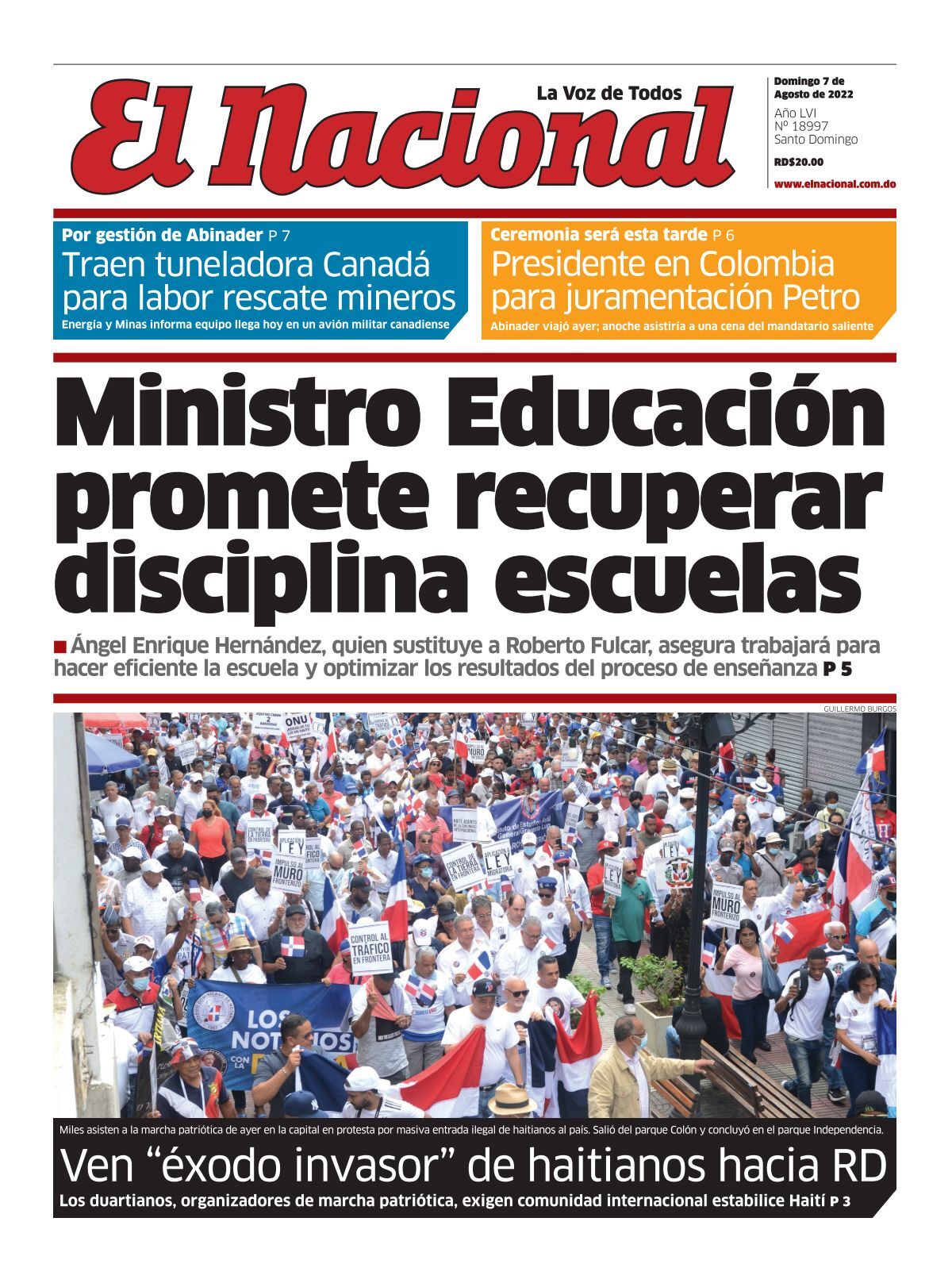 Impreso domingo 7 agosto 2022