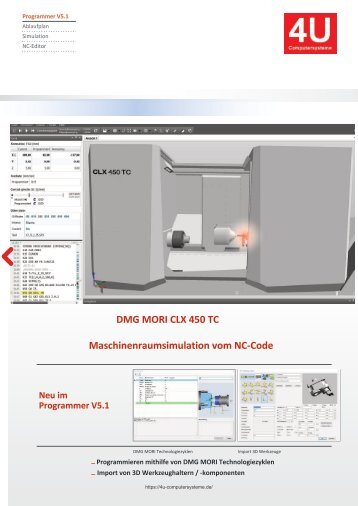 CLX 450 TC CAM Programmer V5 DMG MORI Gildemeister