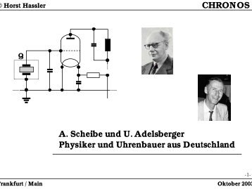 Physiker und Uhrenbauer - Chronos e.V.