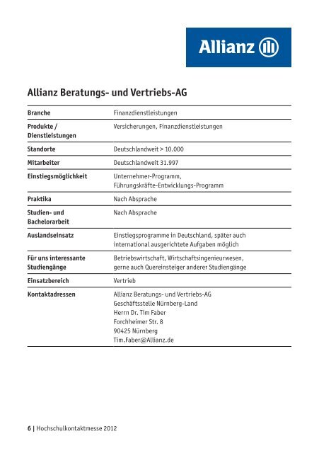 Messeheft - Download als PDF Datei - Hochschule Ansbach