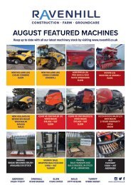 Ravenhill Monthly Featured Machines A4 AUGUST 2022 NO BLEED