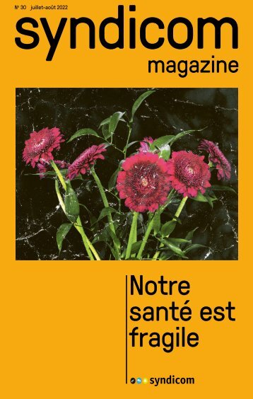 syndicom magazine N° 30 ¦ Notre santé est fragile