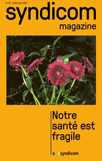 syndicom magazine N° 30 ¦ Notre santé est fragile
