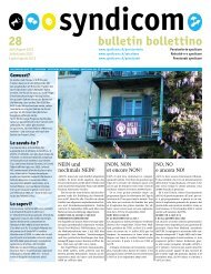 syndicom Bulletin / bulletin / Bollettino 28