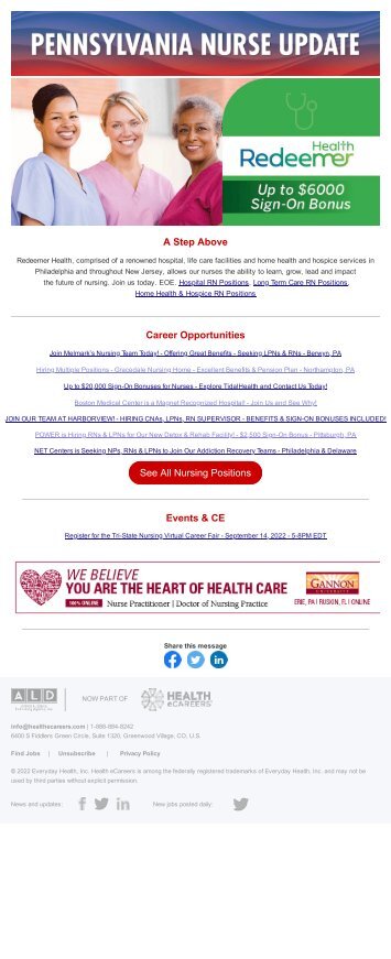 Pennsylvania Nurse Update - August 2022