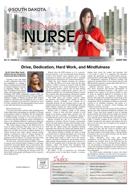 South Dakota Nurse - August 2022