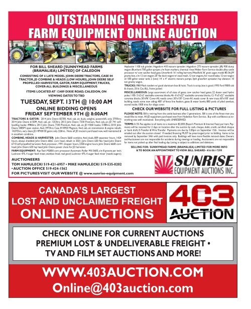 Woodbridge Advertiser/Auction Lists.ca - 2022-08-08