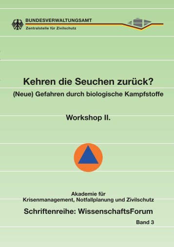 Kehren die Seuchen zurück? WissenschaftsForum Band 3 (PDF