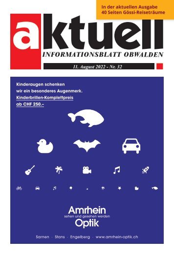 Aktuell Obwalden | KW32 | 11. August 2022