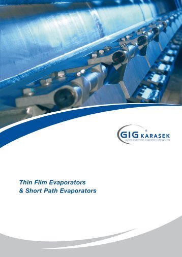 Thin Film Evaporators & Short Path Evaporators - Medibalt