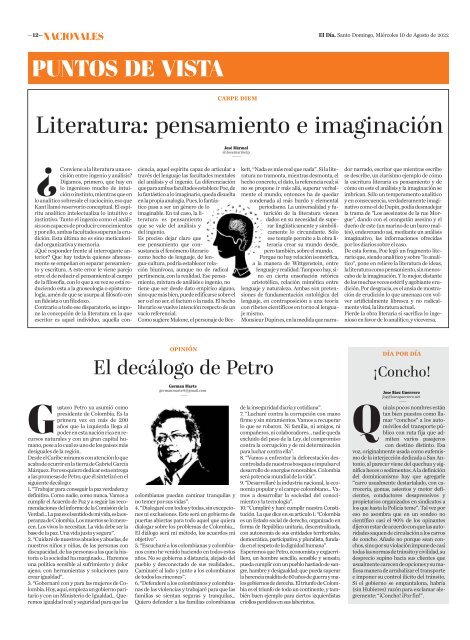 Edición impresa 10-08-2022