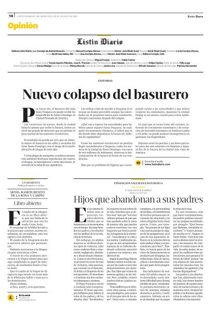 Listín Diario 10-08-2022