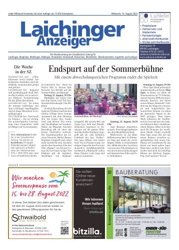 Laichinger Anzeiger 10.08.2022