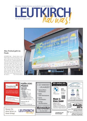 Leutkirch hat was 10.08.2022
