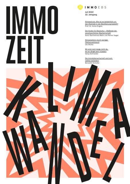 IMMOZEIT 01.22 | KLIMAWANDEL