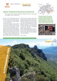 Tourentipp 08.2022 – Alpines Trekking Via Mesolcina-San Giacomo