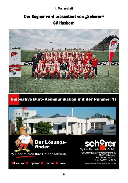 05er Magazin - Heimspiel SV Hasborn