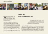 Die JGw- SchülerAkademien - Jugendbildung in Gesellschaft und ...