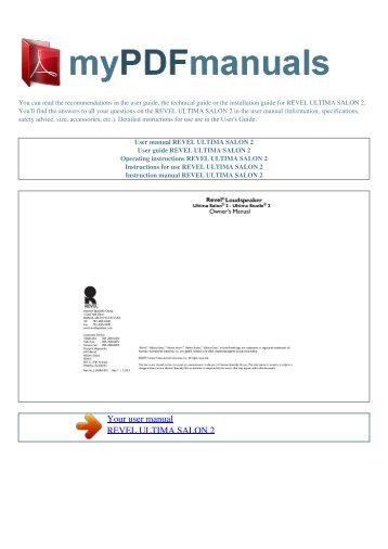 Salon Owner Manual