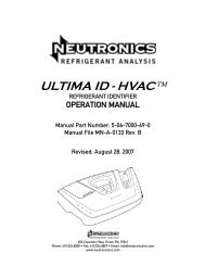 ULTIMA ID - HVAC™ - Refrigerant ID.net