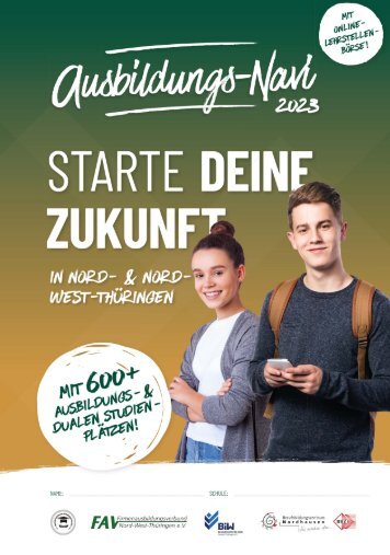 Ausbildungs-Navi für Nord- und Nordwestthüringen 2023
