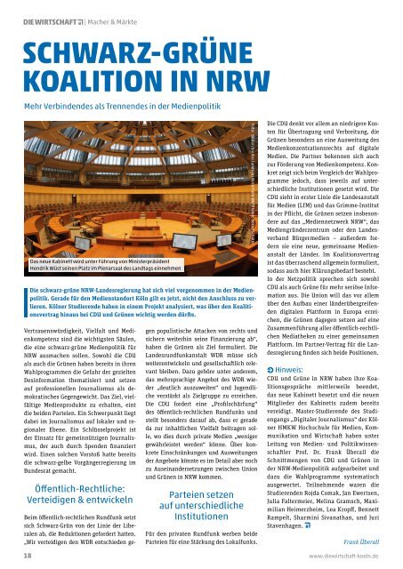 Die Wirtschaft Köln - Ausgabe 05 / 2022