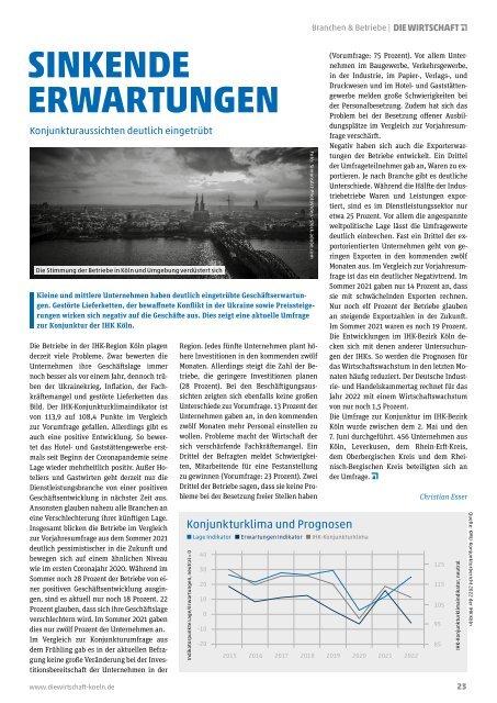 Die Wirtschaft Köln - Ausgabe 05 / 2022