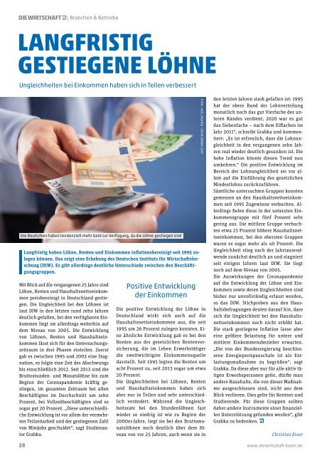 Die Wirtschaft Köln - Ausgabe 05 / 2022