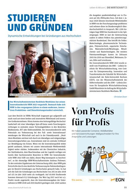 Die Wirtschaft Köln - Ausgabe 05 / 2022