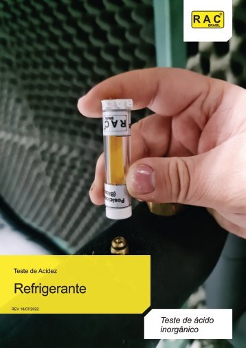 Catálogo Teste de Acidez Refrigerante - RAC Check