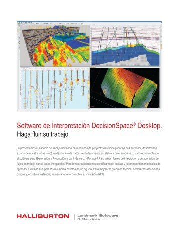 Software de Interpretación DecisionSpace® Desktop. - Halliburton