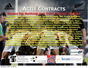 AGILE CONTRACTS Money for Nothing and Your ... - Catalysts